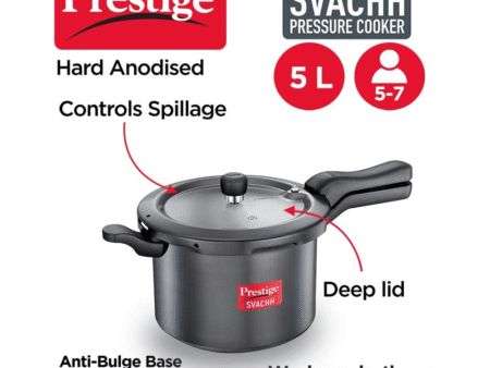 TTK Prestige(India)Presser cooker 5 Ltr(Gray)